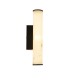 79204-006 Matt Black LED Wall Lamp with Marble Resin Diffuser