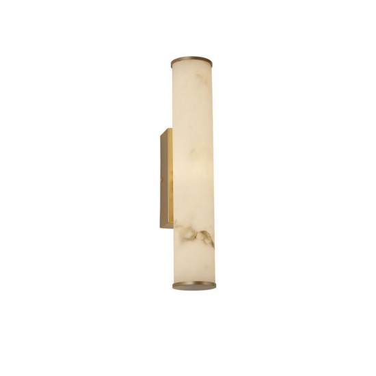 79205-006 Matt Gold LED Wall Lamp with Marble Resin Diffuser