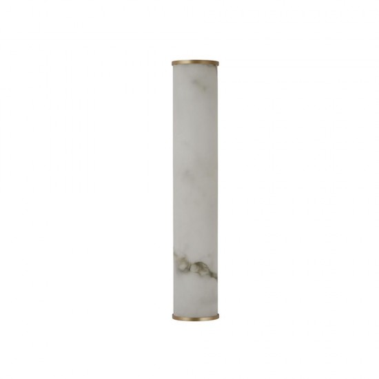 79205-006 Matt Gold LED Wall Lamp with Marble Resin Diffuser
