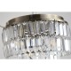 79208-006 Antique Brass 4 Light Flush with Clear Crystal