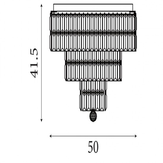79210-006 Satin Brass 6 Light Flush with Champagne Crystal
