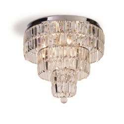 72026-006 Chrome 6 Light Flush with Crystal 72026-006 Chrome 6 Light Flush with Crystal