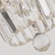 72026-006 Chrome 6 Light Flush with Crystal