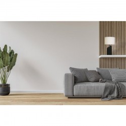 75479-006 Matt Black Ceramic Table Lamp with White Linen Shade