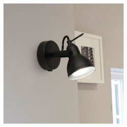 61827-006 Matt Black Spotlight