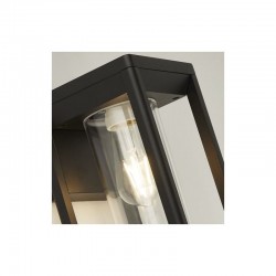 61852-006 Black Lantern Wall Lamp