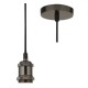 61957-006 Free LED Globe Bulb Included | Black Chrome Suspension E27