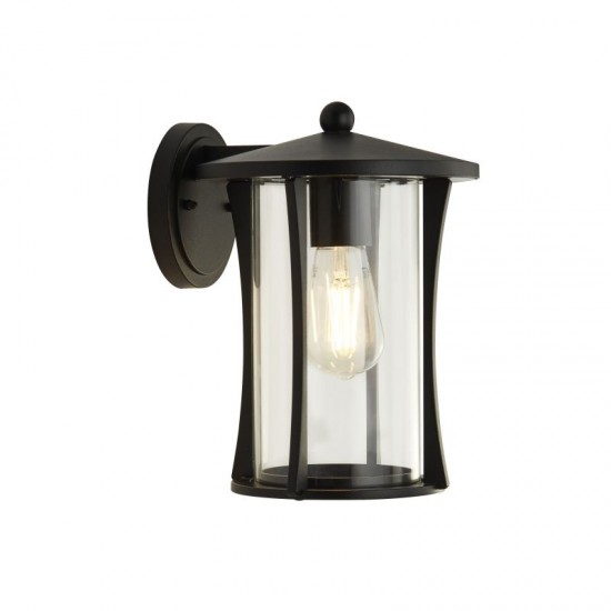 61982-006 Outdoor Black Lantern Wall Lamp