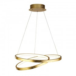 61988-006 Gold Leaf 2 Light LED Pendant