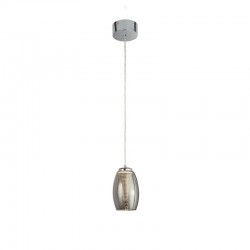 62002-006 Chrome LED Pendant with Smoked Mirrored Glass