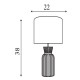 79220-006 Navy Ceramic Table Lamp with Navy Velvet Shade