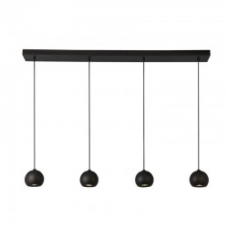 64513-006 Matt Black 4 Light over Island Fitting