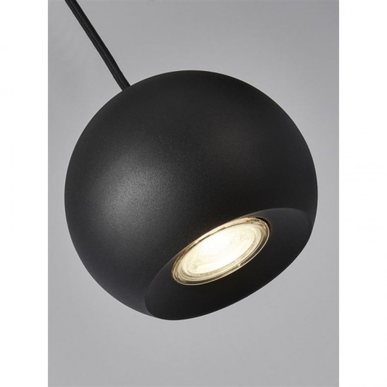 64513-006 Matt Black 4 Light over Island Fitting 64513-006 Matt Black 4 Light over Island Fitting