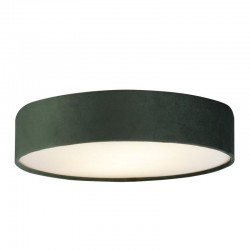 64544-006 Green Velvet 3 Light Flush with White Diffuser