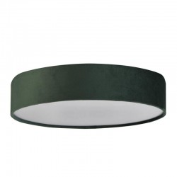64544-006 Green Velvet 3 Light Flush with White Diffuser