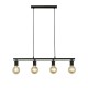 64578-006 Black 4 Light over Island Fitting 64578-006 Black 4 Light over Island Fitting