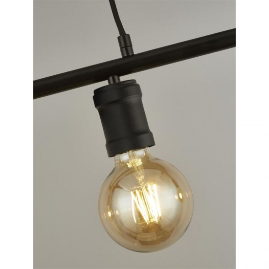 64578-006 Black 4 Light over Island Fitting 64578-006 Black 4 Light over Island Fitting