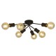 64579-006 Black 6 Light Semi Flush 64579-006 Black 6 Light Semi Flush