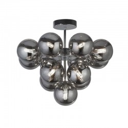 64593-006 Chrome 13 Light Semi Flush with Smoky Glasses