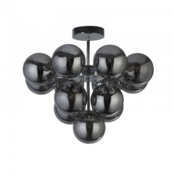 64593-006 Chrome 13 Light Semi Flush with Smoky Glasses