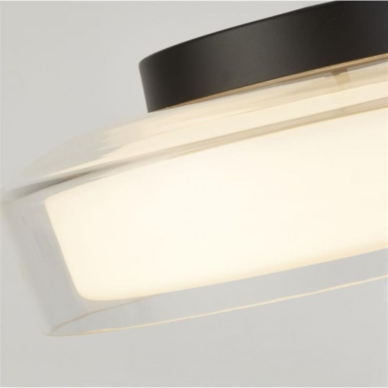 64621-006 Bathroom Black Flush with Clear & White Diffuser