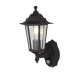 64633-006 Outdoor Black PIR Wall Lamp with Clear Glass