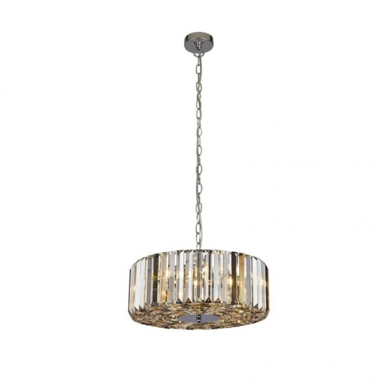 64657-006 Chrome 3 Light Pendant with Crystal