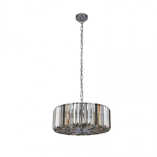 64657-006 Chrome 3 Light Pendant with Crystal