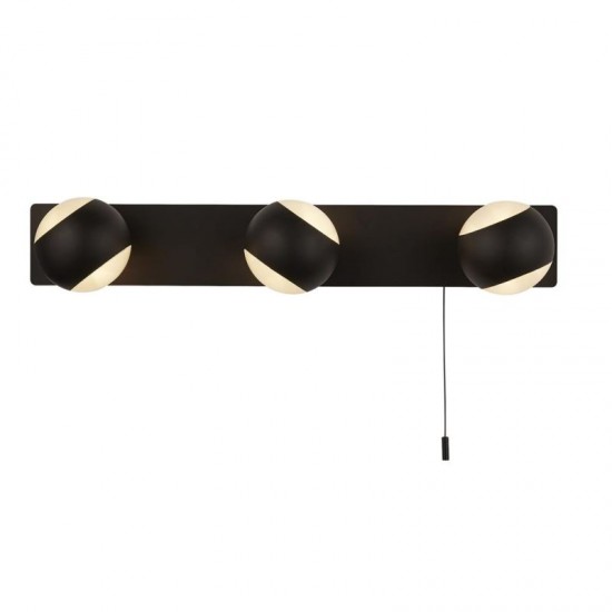 64661-006 Matt Black Up & Down 3 Light Wall Lamp 64661-006 Matt Black Up & Down 3 Light Wall Lamp