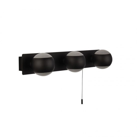 64661-006 Matt Black Up & Down 3 Light Wall Lamp 64661-006 Matt Black Up & Down 3 Light Wall Lamp