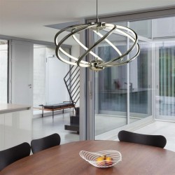 21186-006 Chrome & White LED Pendant