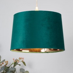 54888-006 - Shade Only - Green Velvet Shade with Gold Inner Ø 30 cm 54888-006 - Shade Only - Green Velvet Shade with Gold Inner Ø 30 cm