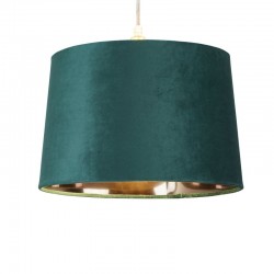 54888-006 - Shade Only - Green Velvet Shade with Gold Inner Ø 30 cm 54888-006 - Shade Only - Green Velvet Shade with Gold Inner Ø 30 cm