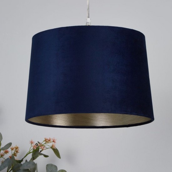 54889-006 - Shade Only - Navy Velvet Shade with Gold Inner Ø 30 cm