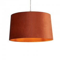 54894-006 - Shade Only - Burnt Orange Velvet Shade Ø 40 cm 54894-006 - Shade Only - Burnt Orange Velvet Shade Ø 40 cm