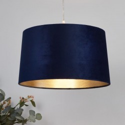 54896-006 - Shade Only - Navy Velvet Shade with Gold Inner Ø 40 cm 54896-006 - Shade Only - Navy Velvet Shade with Gold Inner Ø 40 cm