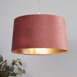 54897-006 - Shade Only - Pink Velvet Shade with Gold Inner Ø 40 cm 54897-006 - Shade Only - Pink Velvet Shade with Gold Inner Ø 40 cm