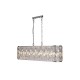 79227-006 Chrome 8 Light over Island Fitting with Clear Crystal