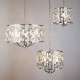 59593-006 Chrome 3 Light Pendant with Clear Crystal