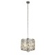 59593-006 Chrome 3 Light Pendant with Clear Crystal