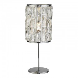 59594-006 Chrome Table Lamp with Clear Crystal 59594-006 Chrome Table Lamp with Clear Crystal