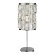 59594-006 Chrome Table Lamp with Clear Crystal