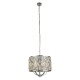 59595-006 Chrome 5 Light Pendant with Clear Crystal