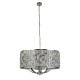 59596-006 Chrome 8 Light Pendant with Clear Crystal