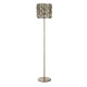 72058-006 Antique Brass Floor Lamp with Amber Crystal