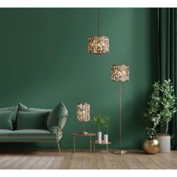 72058-006 Antique Brass Floor Lamp with Amber Crystal 72058-006 Antique Brass Floor Lamp with Amber Crystal