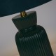 79228-006 Emerald Ceramic Table Lamp with Green Velvet Shade