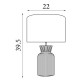 79228-006 Emerald Ceramic Table Lamp with Green Velvet Shade