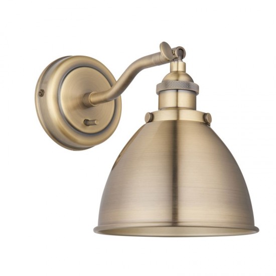 66196-001 Antique Brass Wall Lamp