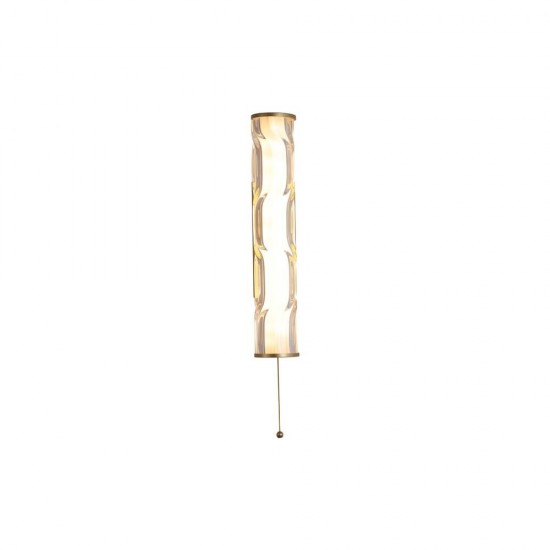 79234-006 Matt Gold LED Wall Lamp with Decorative Glass